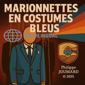 Marionettes en costumes bleus multilangue